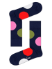 Happy Socks Skarpety "Jumbo Dot" w kolorze granatowym ze wzorem