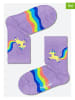 Happy Socks 2-delige set: sokken "Rainbow Tail" paars