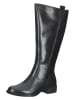 Marco Tozzi Leder-Stiefel in Schwarz