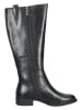 Marco Tozzi Leder-Stiefel in Schwarz