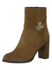 Marco Tozzi Leder-Stiefeletten in Cognac