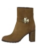 Marco Tozzi Leder-Stiefeletten in Cognac