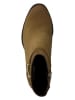 Marco Tozzi Leder-Stiefeletten in Cognac