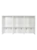 COOK CONCEPT Wandregal in Weiß - (B)55 x (H)31 x (T)15 cm