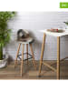 THE HOME DECO FACTORY 2-delige set: barkrukken lichtbruin/crème/bruin - (B)39 x (H)92,5 x (D)45 cm
