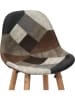 THE HOME DECO FACTORY 2-delige set: barkrukken lichtbruin/crème/bruin - (B)39 x (H)92,5 x (D)45 cm