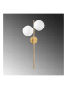 Opviq Wandlamp "Fazli" goudkleurig/wit - (B)32 x (H)72 cm
