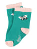 lamino 3-delige set: sokken groen/lichtroze
