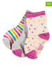 lamino 3er-Set: Socken in Grau/ Rosa/ Bunt
