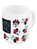 Disney Minnie Mouse Kubek "Myszka Minnie" w kolorze biało-czarno-czerwonym - 325 ml