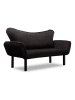 Scandinavia Concept Sofa "Chatto" in Schwarz - (B)140 x (H)70 x (T)65 cm