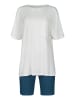 Skiny Piżama w kolorze biało-niebieskim