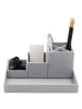 BigsoBox 4-delige set: desktop-organizers "Lena" grijs