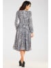 Awama Kleid in Weiß/ Schwarz