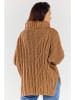 Awama Sweter w kolorze karmelowym