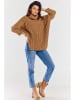 Awama Sweter w kolorze karmelowym