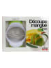 Ard'time Obieraczka w kolorze zielono-białym do mango - 16 x 4 x 13,5 cm