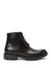 Frank Daniel Leder-Boots in Dunkelbraun