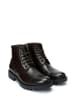 Frank Daniel Leder-Boots in Dunkelbraun