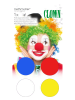 amscan Aqua-schminkset "Clown" meerkleurig