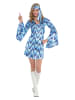 amscan 2-delig kostuum "Disco Lady" lichtblauw/donkerblauw