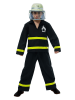 CHAKS 2tlg. Kostüm "Feuerwehrmann" in Schwarz/ Gelb