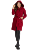 Ciriana Wełniany płaszcz w kolorze czerwonym