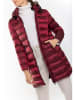 Northwood Doorgestikte mantel "Jam" bordeaux