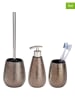 Wenko 3tlg. Bad-Accessoires-Set "Marrakesh" in Braun