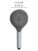 Wenko Duschkopf in Silber - Ø 12 cm