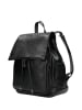 Wojas Leder-Rucksack in Schwarz - (B)21 x (H)26 x (T)9,5 cm