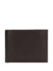 Wojas Leder-Geldbörse in Dunkelbraun - (B)12,5 x (H)9,5 x (T)2 cm
