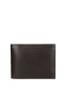 Wojas Leder-Geldbörse in Dunkelbraun - (B)12,5 x (H)9,5 x (T)2 cm
