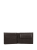 Wojas Leder-Geldbörse in Dunkelbraun - (B)12,5 x (H)9,5 x (T)2 cm