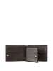 Wojas Leder-Geldbörse in Dunkelbraun - (B)12,5 x (H)9,5 x (T)2 cm