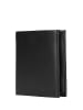 Wojas Leren portemonnee zwart - (B)10,5 x (H)12,5 x (D)2,5 cm