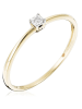 ATELIER DU DIAMANT Złoty pierścionek "Pure" z diamentem
