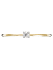 ATELIER DU DIAMANT Złoty pierścionek "Pure" z diamentem