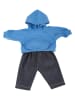 small foot 2tlg. Puppen-Outfit in Blau/ Anthrazit - ab 2 Jahren