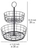 Wenko Etagere in Schwarz - (H)39 x Ø 28 cm