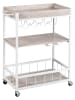 Wenko Küchenwagen in Weiß/ Grau - (B)80 x (H)89,5 x (T)40 cm