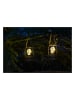 Gartenfreude Lampy dekoracyjne (2 szt.) w kolorze czarnym - wys. 17,5 cm