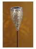 AMARE Solarne lampy LED (2 szt.) w kolorze srebrnym - wys. 88 cm