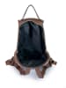 ORE10 Leren rugzak "Rias" bruin - (B)23 x (H)33 x (D)12 cm