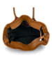 ORE10 Skórzana torebka "Trast" w kolorze jasnobrązowym - 38 x 28 x 15 cm