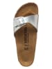 Birkenstock Slippers "Madrid" zilverkleurig - wijdte S