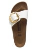 Birkenstock Slippers "Madrid" wit - wijdte S