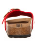 Birkenstock Pantoletten "Madrid Big Buckle" in Rot - Weite S