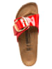 Birkenstock Pantoletten "Madrid Big Buckle" in Rot - Weite S