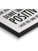 Orangewallz Gerahmter Kunstdruck "Positiv Leben"